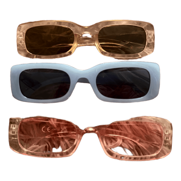 Three pairs of sunglasses