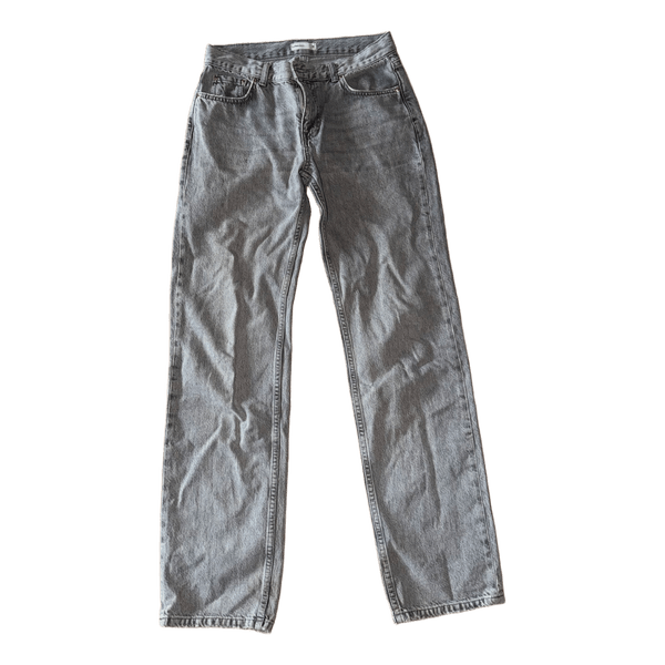 Grå straight leg jeans