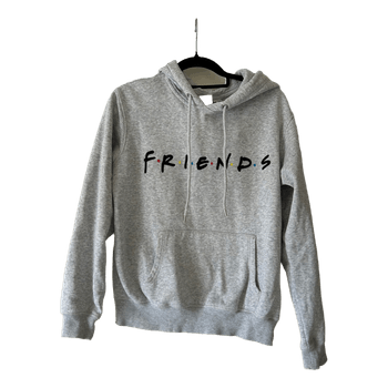 Friends graphic grey hoodie