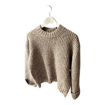 Beige neulepusero Lager157