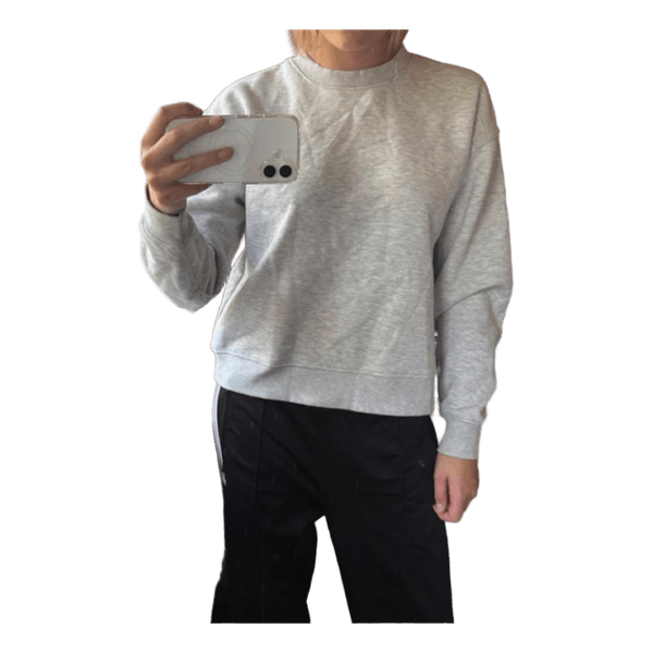 Lysegrå sweatshirt fra gina