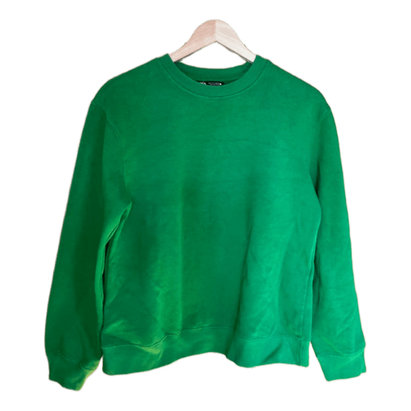 Grøn sweatshirt fra Zara