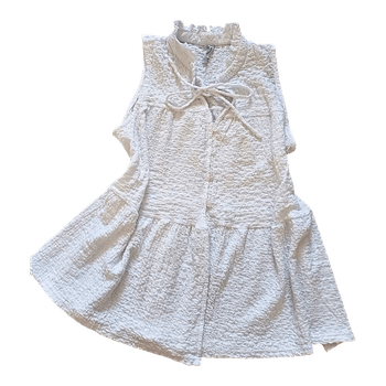 Valkoinen hihaton pusero