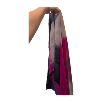 Gradient pink and grey scarf