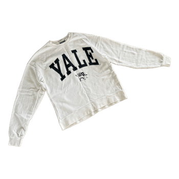 Stradivarius Yale white sweatshirt