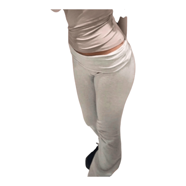 Pull&Bear grey flared trousers