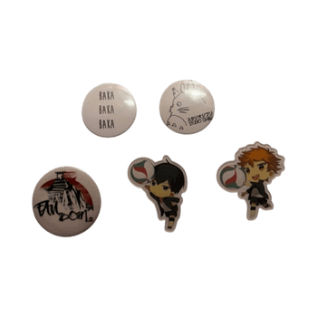 Assorted character pins
