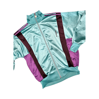 Turquoise Adidas Vintage track jacket 
