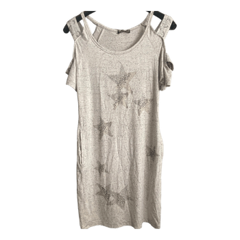 Grey star embellished dress
