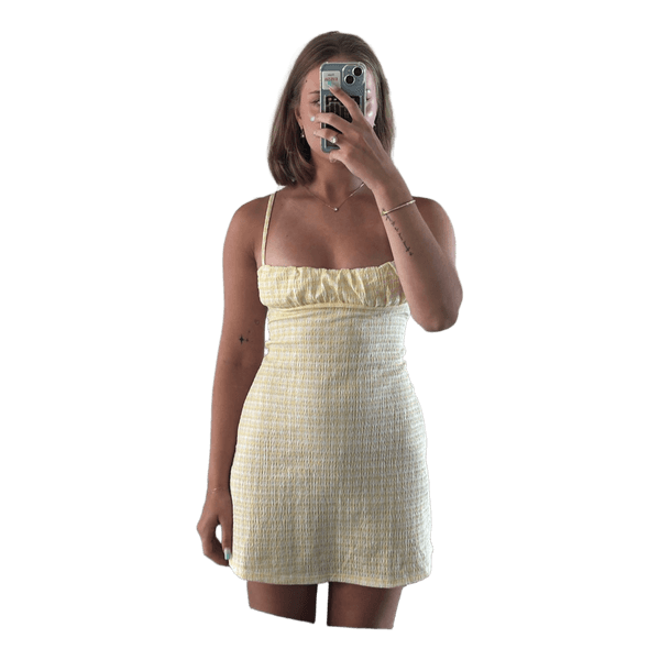 Yellow mini dress