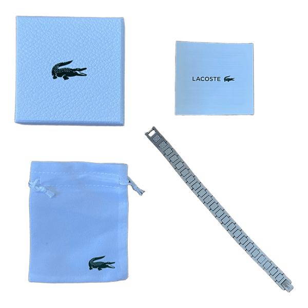 Lacoste Metropole Men’s Stainless Steel Silver Bracelet