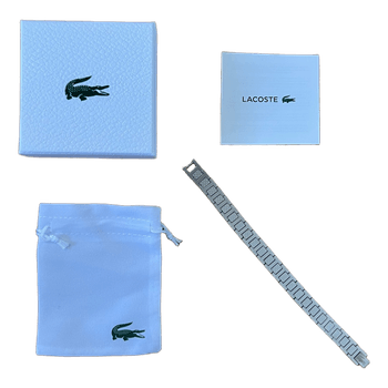 Lacoste Metropole Men’s Stainless Steel Silver Bracelet
