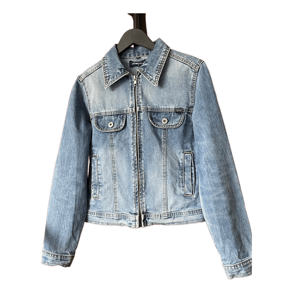 Blue denim zip jacket