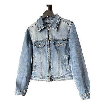 Blue denim zip jacket