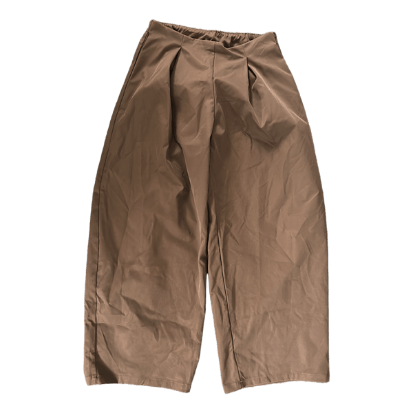 Brune wide-leg bukser