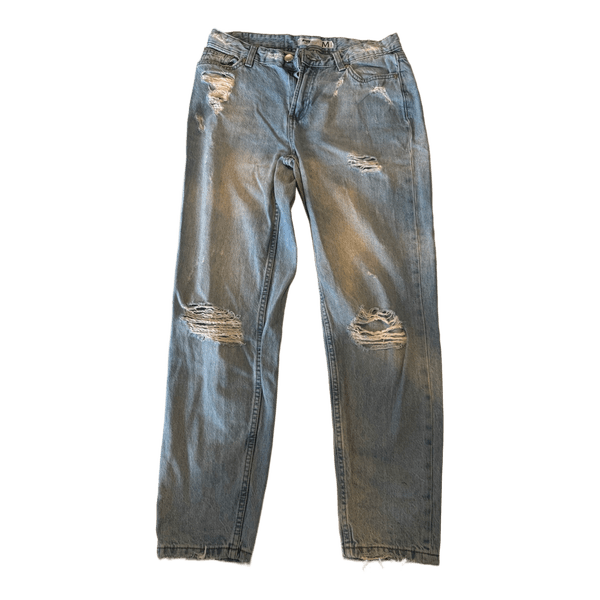 Lyseblå ripped jeans