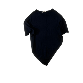 tummansininen neuleponcho