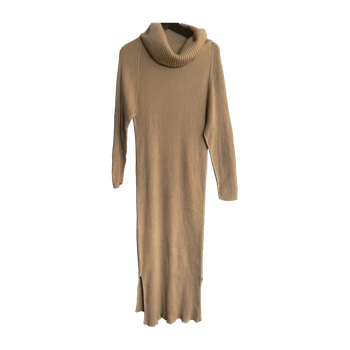 Ribbed Turtleneck Dress