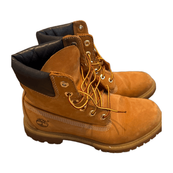 TIMBERLAND Brown leather lace-up boots