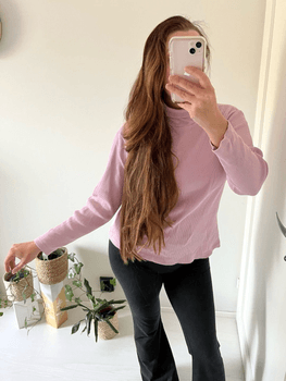 Vintage turtleneck pinkki polo paita