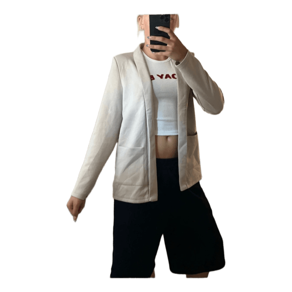 Beige blazer jakke