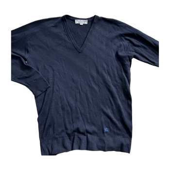 Sininen Burberry merinovillapaita L