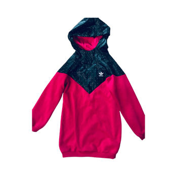 Pinkkimusta Adidas huppari