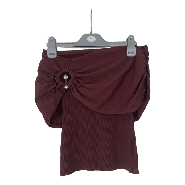 Brun Zara stropløs top