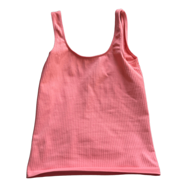 Aim'n pink ribbed tank top