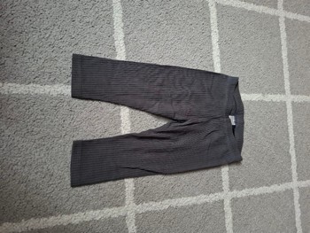 Grey ribbed leggings