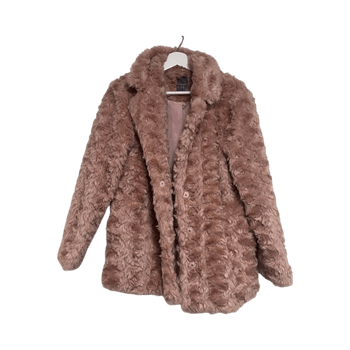 Pinkki primark tekoturkki/talvitakki