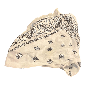 Valkoinen paisley-huivi