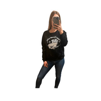 Black graphic sweatshirt