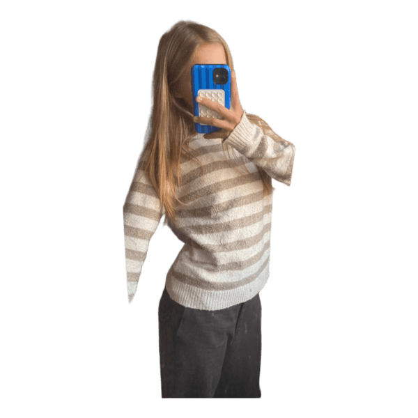 Stribet striktrøje