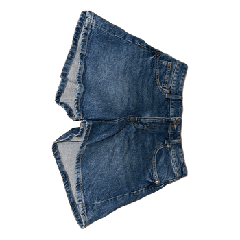 Blue denim shorts