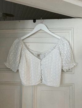 NLY Trend White Crop Top / Size 36