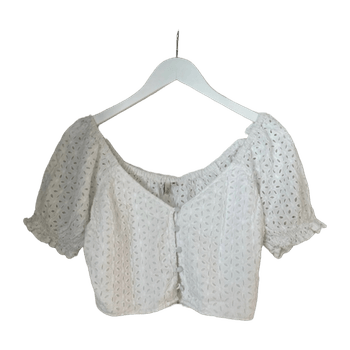 NLY Trend White Crop Top / Size 36