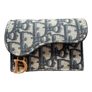 Dior saddle  bloom card holder