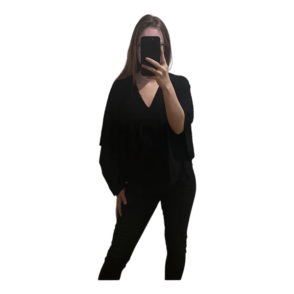 Zara black kimono top