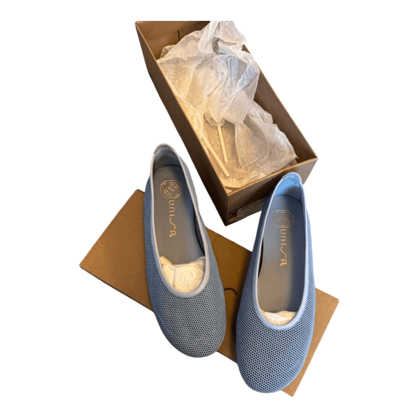 Unisa blue mesh flats