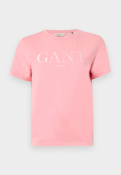 Geranium pink print shirt