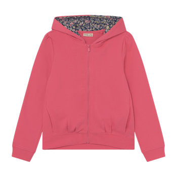 Coral zip sweatshirt