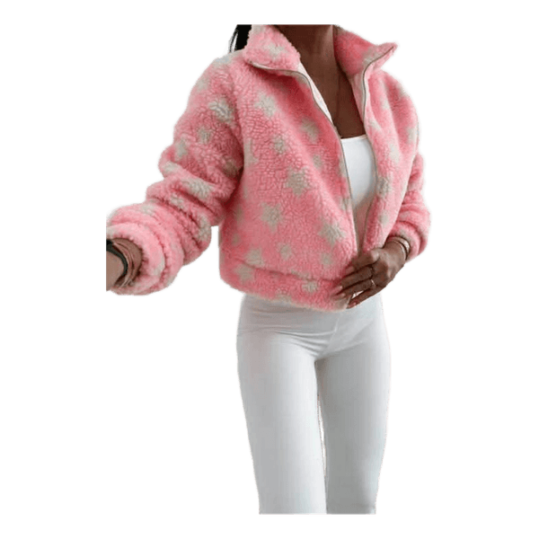 Pink teddy jacket