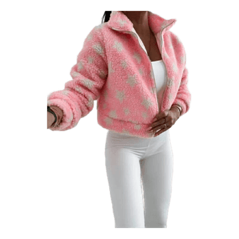 Pink teddy jacket