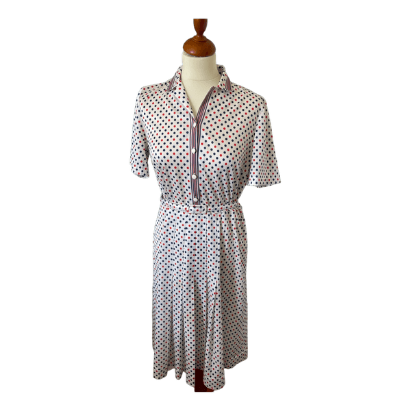 Finn Karelia vintage pilkkumekko