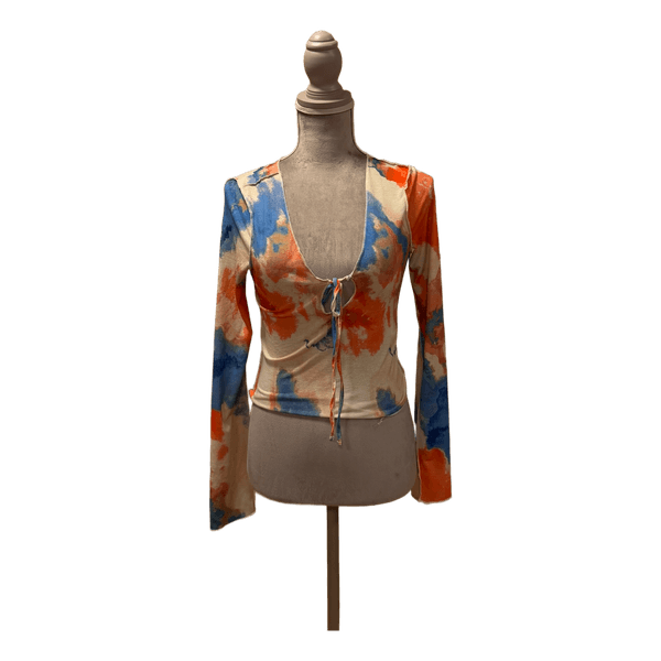 Tie-dye long sleeve top