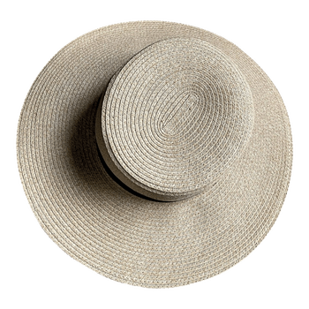Beige straw hat