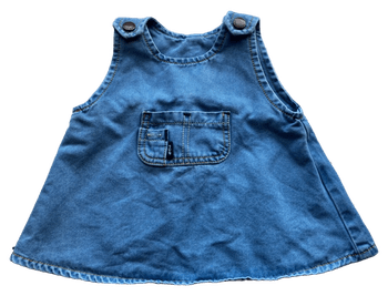 Sininen farkkumekko vauvalle