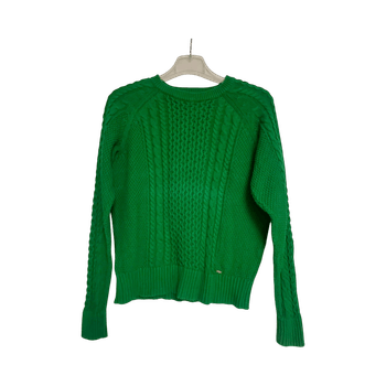 Green knit sweater