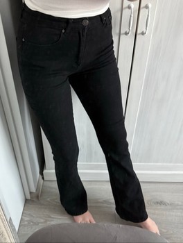 Black flared jeans